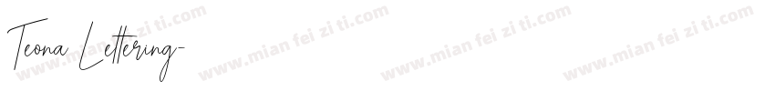 Teona Lettering字体转换